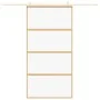 Goldene Schiebetür aus transparentem ESG-Glas und Aluminium von , Türen für zu Hause - Ref: Foro24-155180, Preis: 170,27 €, R...