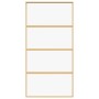 Puerta corredera dorada de vidrio ESG transparente y aluminio de , Puertas para el hogar - Ref: Foro24-155180, Precio: 173,03...