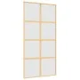 Goldene Schiebetür aus satiniertem ESG-Glas und Aluminium von , Türen für zu Hause - Ref: Foro24-155189, Preis: 187,80 €, Rab...