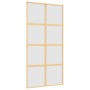 Puerta corredera dorada de vidrio ESG esmerilado y aluminio de , Puertas para el hogar - Ref: Foro24-155189, Precio: 190,87 €...