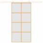 Puerta corredera dorada de vidrio ESG esmerilado y aluminio de , Puertas para el hogar - Ref: Foro24-155189, Precio: 190,87 €...