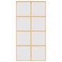 Puerta corredera dorada de vidrio ESG esmerilado y aluminio de , Puertas para el hogar - Ref: Foro24-155189, Precio: 190,87 €...
