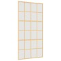 Puerta corredera dorada de vidrio ESG esmerilado y aluminio de , Puertas para el hogar - Ref: Foro24-155177, Precio: 191,19 €...