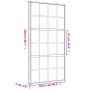 Puerta corredera dorada de vidrio ESG esmerilado y aluminio de , Puertas para el hogar - Ref: Foro24-155177, Precio: 191,19 €...