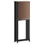 Mueble para inodoro BERG madera maciza negro 60x27x164,5 cm de , Muebles de baño - Ref: Foro24-358555, Precio: 145,91 €, Desc...