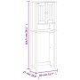 Mueble para inodoro BERG madera maciza negro 60x27x164,5 cm de , Muebles de baño - Ref: Foro24-358555, Precio: 145,91 €, Desc...