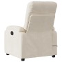 Sillón reclinable de masaje eléctrico tela de microfibra beige en Sillones | Comprar online en Foru.es