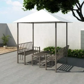 Pérgola de jardín con mesa y bancos 2,5x1,5x2,4 m de vidaXL, Carpas y cenadores - Ref: Foro24-43218, Precio: 259,96 €, Descue...