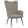 Sillón de relax con taburete de terciopelo gris claro de , Sillones - Ref: Foro24-327688, Precio: 129,75 €, Descuento: %