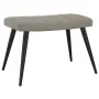 Sillón de relax con taburete de terciopelo gris claro de , Sillones - Ref: Foro24-327688, Precio: 129,75 €, Descuento: %
