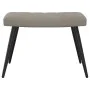 Sillón de relax con taburete de terciopelo gris claro de , Sillones - Ref: Foro24-327688, Precio: 129,75 €, Descuento: %