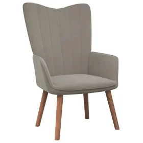 Sillón de relax de terciopelo gris claro de , Sillones - Ref: Foro24-327655, Precio: 96,00 €, Descuento: %