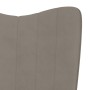 Sillón de relax de terciopelo gris claro de , Sillones - Ref: Foro24-327655, Precio: 97,54 €, Descuento: %
