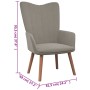 Sillón de relax de terciopelo gris claro de , Sillones - Ref: Foro24-327655, Precio: 97,54 €, Descuento: %
