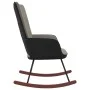 Schaukelstuhl aus hellgrauem Samt und PVC von , Schaukelstühle - Ref: Foro24-327875, Preis: 101,91 €, Rabatt: %