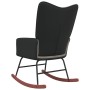 Silla mecedora de terciopelo gris claro y PVC de , Mecedoras - Ref: Foro24-327875, Precio: 83,61 €, Descuento: %