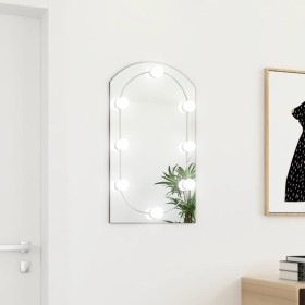 Espejo con luces LED vidrio arco 70x40 cm de , Espejos - Ref: Foro24-3102977, Precio: 41,44 €, Descuento: %