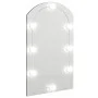 Espejo con luces LED vidrio arco 70x40 cm de , Espejos - Ref: Foro24-3102977, Precio: 40,37 €, Descuento: %