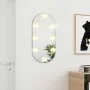 Oval glass mirror with LED lights 80x40 cm by , Mirrors - Ref: Foro24-3102975, Price: 39,42 €, Discount: %