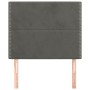 Cabeceros 2 unidades de terciopelo gris oscuro 90x5x78/88 cm de , Cabeceros y pies de cama - Ref: Foro24-3116229, Precio: 48,...