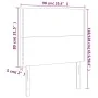 Headboards 2 units of dark gray velvet 90x5x78/88 cm by , Headboards and footboards - Ref: Foro24-3116229, Price: 47,50 €, Di...