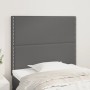 Cabeceros 2 unidades de cuero sintético gris 90x5x78/88cm de , Cabeceros y pies de cama - Ref: Foro24-3116274, Precio: 55,88 ...