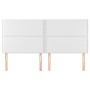 Cabeceros 4 unidades de cuero sintético blanco 90x5x78/88 cm de , Cabeceros y pies de cama - Ref: Foro24-3116295, Precio: 140...