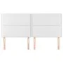 Headboards 4 units of white synthetic leather 90x5x78/88 cm by , Headboards and footboards - Ref: Foro24-3116295, Price: 138,...