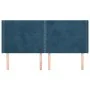 Kopfteil mit dunkelblauen Samtohren 203x16x118/128 cm von , Kopf- und Fußteile - Ref: Foro24-3119510, Preis: 107,15 €, Rabatt: %