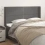 Headboard with ears gray synthetic leather 183x16x118/128 cm by , Headboards and footboards - Ref: Foro24-3119546, Price: 113...