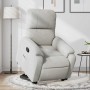 Sillón reclinable elevable tela de microfibra gris claro en Sillones | Comprar online en Foru.es