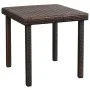 Tumbona de jardín con cojín y mesita ratán sintético marrón de vidaXL, Tumbonas - Ref: Foro24-42885, Precio: 148,19 €, Descue...