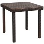 Tumbona de jardín con cojín y mesita ratán sintético marrón de vidaXL, Tumbonas - Ref: Foro24-42885, Precio: 148,94 €, Descue...