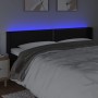 Cabecero con LED cuero sintético negro 163x16x78/88 cm de , Cabeceros y pies de cama - Ref: Foro24-3123192, Precio: 69,88 €, ...