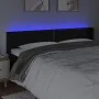 Kopfteil mit LED, schwarzem Kunstleder, 163 x 16 x 78/88 cm von , Kopf- und Fußteile - Ref: Foro24-3123192, Preis: 70,35 €, R...