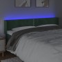 Cabecero con LED de terciopelo verde oscuro 183x16x78/88 cm de , Cabeceros y pies de cama - Ref: Foro24-3123159, Precio: 66,7...
