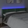 Dunkelgrünes Samtkopfteil mit LED 183x16x78/88 cm von , Kopf- und Fußteile - Ref: Foro24-3123159, Preis: 76,56 €, Rabatt: %