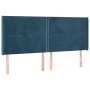 LED-Kopfteil aus dunkelblauem Samt, 203 x 16 x 118/128 cm von , Kopf- und Fußteile - Ref: Foro24-3123978, Preis: 113,68 €, Ra...