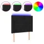 Black velvet headboard with LED 103x16x118/128 cm by , Headboards and footboards - Ref: Foro24-3123952, Price: 71,75 €, Disco...