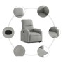 Sillón reclinable elevable tela de microfibra gris claro en Sillones | Comprar online en Foru.es