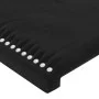 Black velvet headboard with LED 103x16x118/128 cm by , Headboards and footboards - Ref: Foro24-3123952, Price: 71,75 €, Disco...