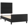 Estructura de cama con cabecero cuero sintético negro 80x200 cm de , Camas y somieres - Ref: Foro24-3125476, Precio: 147,90 €...