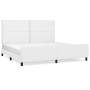 Estructura de cama cabecero cuero sintético blanco 200x200 cm de , Camas y somieres - Ref: Foro24-3125531, Precio: 226,67 €, ...