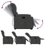 Sillón reclinable elevable tela de microfibra gris oscuro en Sillones | Comprar online en Foru.es