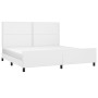 Estructura de cama cabecero cuero sintético blanco 200x200 cm de , Camas y somieres - Ref: Foro24-3125531, Precio: 226,67 €, ...