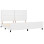 Estructura de cama cabecero cuero sintético blanco 200x200 cm de , Camas y somieres - Ref: Foro24-3125531, Precio: 226,67 €, ...