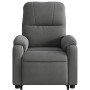 Sillón reclinable elevable tela de microfibra gris oscuro en Sillones | Comprar online en Foru.es