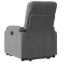 Sillón reclinable elevable tela de microfibra gris oscuro en Sillones | Comprar online en Foru.es