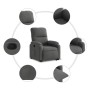 Sillón reclinable elevable tela de microfibra gris oscuro en Sillones | Comprar online en Foru.es