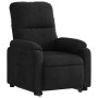 Sillón reclinable elevable tela de microfibra negro en Sillones | Comprar online en Foru.es